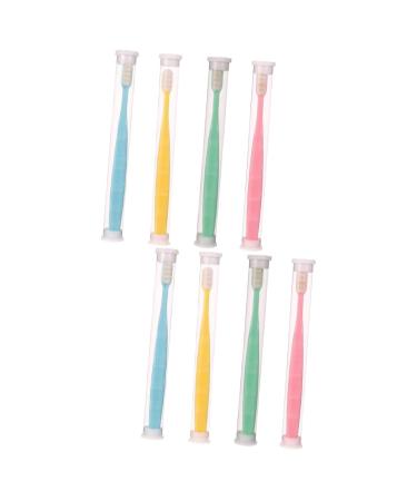 Beaupretty 8 pieces wangan hair toothbrush Extraborative toothbrush micro nano hand toothbrush tooth cleaning tool gums deep cleaning toothbrush oral care tools 1 piece (1 Pack) Different colors x 2 pieces