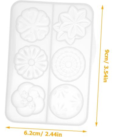 Hohopeti Silicone Mold Biscuit Mold Cooking Supplies Mold for Cooking Lovely Mold Crystal Epoxy 9x6.2cm As Shown - Buy Online on GoSupps.com