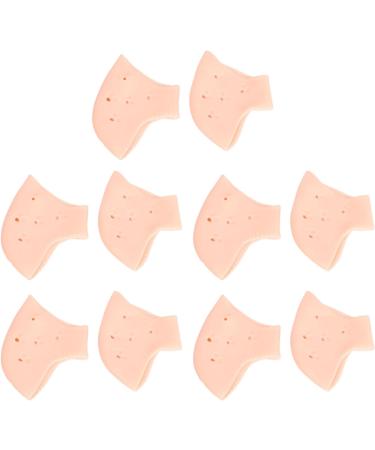 Moisturizing Gel Heel Socks Toeless 5 Pairs Reusable Reduce Fine Lines Gel Heel Sleeves for Dry Feet - Buy Online on GoSupps.com