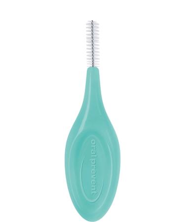 Biobased-Plastic (Sugarcane) Smart Grip Interdental Brush green, wire: 0.80 mm, ISO size 5, 24 Brushes per Bag Each Brush has a Protective Cap ISO Size 5 Wire: 0.80 mm 