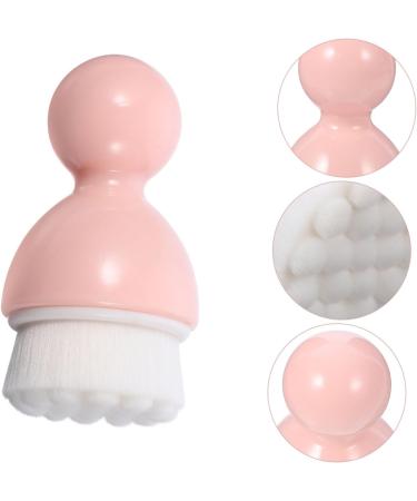 minkissy 1pc Cleansing Brush Liquid Makeup Mineral Foundation Powder Handheld Scrubber Face Brush Travel Brush Face Body Brush Facial Cleansing Brush Compact Face Brush Travel Pink - Buy Online on GoSupps.com