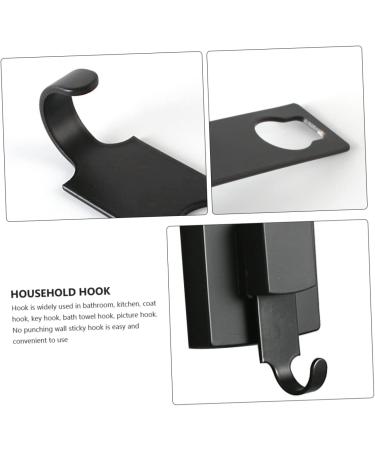 Alipis 3 Pcs No Trace Hook Heavy Duty Picture Hangers Hat Wall Hanger Suction Cup Hook Wall Mount Nail 9x6x5cmx3pcs Blackx3pcs - Buy Online on GoSupps.com