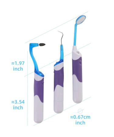 Tooth Stain Remover Tool - LED Oral Care Cleaning Kit for Family & Dentist Hygiene | Portable Dental Scraper & Mouth Mirror Set - Buy Online on GoSupps.com