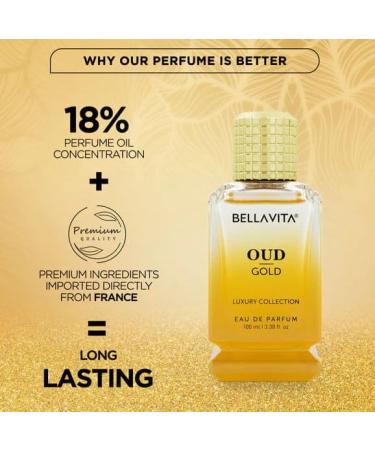 Indian OUD GOLD EAU DE PARFUM 100ml FOR ALL Occasions and daily uses Indian Oud Gold Eau De Parfum 100 Ml - Buy Online on GoSupps.com