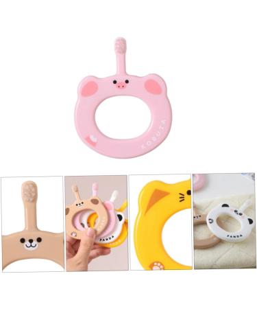 Minkissy Baby Toothbrush Set - 2 Cartoon Design Soft Bristle Toothbrushes for Toddlers & Newborns | Eco-Friendly Oral Care - Buy Online on GoSupps.com