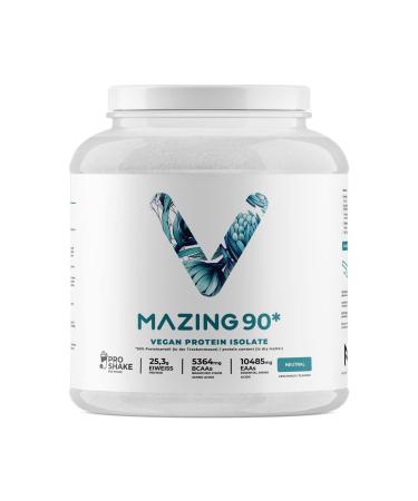 Vmazing90 Vegan Protein Isolate 1kg neutral |Acker beans protein isolate |Vegetable fava bean protein powder |Flavor -neutral without additives |NF24