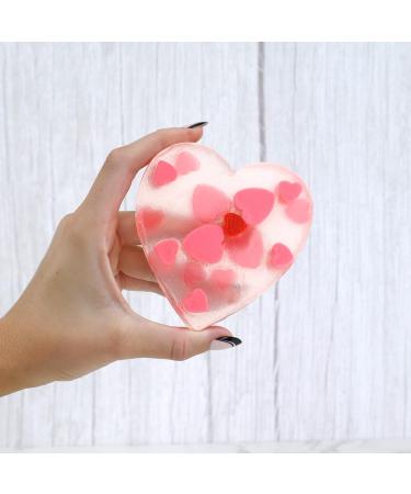 Primal Elements Glycerin Bar Soap | Vegan & Gluten Free Valentine's Soap for All Skin Types | Heart of Hearts - No Parabens 100% Vegetable Base - Buy Online on GoSupps.com