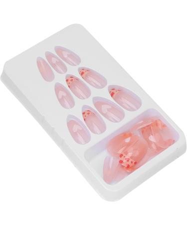 Pink Leopard Press On Fake Nails Pink Artificial False Nails Nail Art Tips Fashionable Full Cover Fake Nails Medium Length Fake Nails Transparent False Nails - Buy Online on GoSupps.com