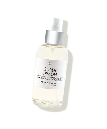 Super Lemon Fine Fragrance Mist by Body Botanic 4 Fl Oz 118 mL - an Irresistible Blend of Sweet and Tart Lemon Zested Lemon & Lemon Tree - with Plant Extracts - Buy Online on GoSupps.com