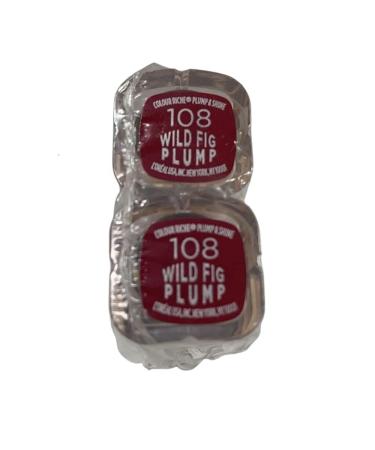 Buy L'Oreal Paris Colour Riche Plump & Shine Lipstick Pack of 2 - Wild Fig #108 | International Shipping Available - Buy Online on GoSupps.com