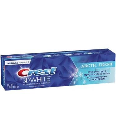 Crest 3D White Arctic Fresh Whitening Toothpaste 3.8 oz (107g) - Pack of 3 Mint 1.26 Ounce (Pack of 3) - Buy Online on GoSupps.com