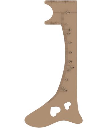 Eyebrow Ruler - Soft Silicone Eye Liner Guide Eyebrow Shaping Ruler Eye Makeup Aid Brow Measuring Tool for Beginners Eye Liner Eyelash Eyebrow Khaki - Buy Online on GoSupps.com