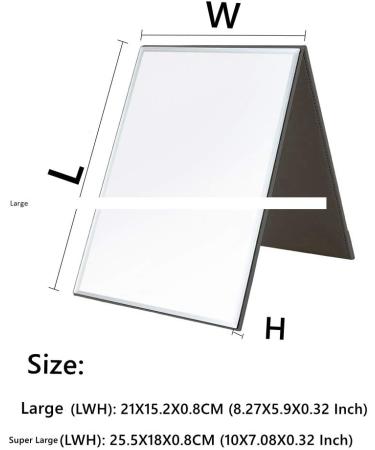Buy ZCOOOOOOOL SPIEGEL Large Super HD Makeup Mirror - Multi-Stand Foldable & Handheld - 8.27 x 5.9 Inch - Perfect for Home & Travel - Buy Online on GoSupps.com