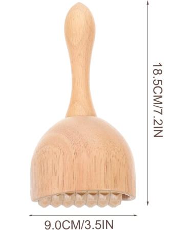 Fomiyes Swedish Wooden Massage Cup - Handheld Wood Therapy Device for Rear Belly & Teeth Relief for Adults - Buy Online on GoSupps.com