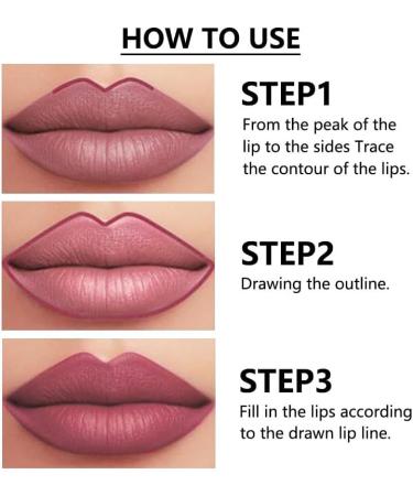  G n rique Lip pencil makeup lip liner | 12-color matte lip pencil | Waterproof and long-lasting matte lip pencil nude shade for women and girls - Buy Online on GoSupps.com