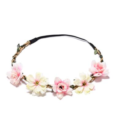 6 Daisy Blumen Herring Band Hairband - Adjustable Elastic Wedding Crown for Women & Girls | Perfect for Parties & Beach Events - Buy Online on GoSupps.com