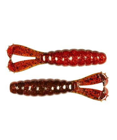 Z-MAN Baby Goat 3 inch Finesse Soft Plastic Grub 6 Pack Hot Craw
