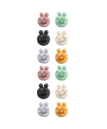 Cabilock 12 pth razor hooks Razor hook shower utensils Self -adhesive shower hook hook bar for toothbrush dormitory hooked office no punching self -adhesive hooks