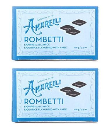 Amarelli - Rombetti Diamond Shaped liquorice Lightly Flavoured with Anise 2x100 gr