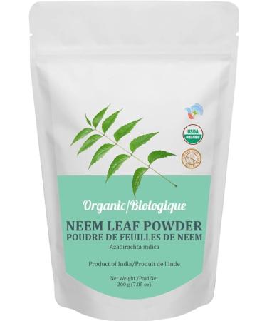 Organic Neem Leaf Powder for Skin Care Face Pack Supports Healthy Hair and Scalp No Added Chemicals -200 gm