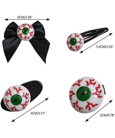 hgnxa Bloody Eyeball Hair Clip Barrettes Halloween Cosplay Masquerade Headwear Hairpin Cute Barrettes Cosplay - Buy Online on GoSupps.com