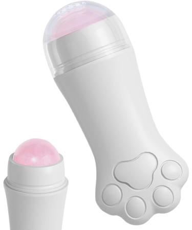 Jade Face Roller Puffiness Reducing Roller Facial Roller Skincare Roller Cat Claw Facial Skin Massager Roller Jade Stone Skin Care Tool Relaxing Jade Roller for Skin White - Buy Online on GoSupps.com