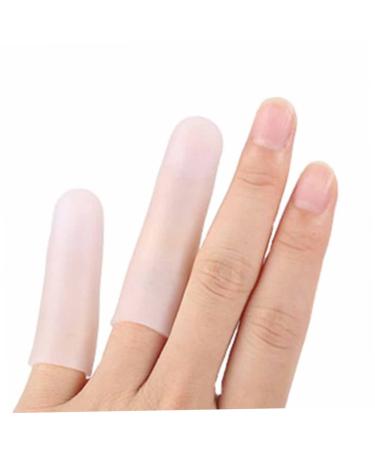 FOMIYES Finger Sleeve Caps - 1 Pair Thumb Protectors | White Finger Protectors for eCommerce - International Shipping Available - Buy Online on GoSupps.com