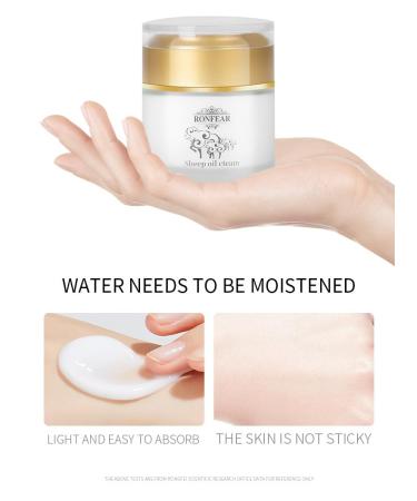 Grospe Lanolin Face Cream Body Moisturizer Cream Moisturizing Body Lotion Moisturize the Skin Refreshing and Non-greasy Suitable for All Skin Types 1.76 FL OZ - Buy Online on GoSupps.com