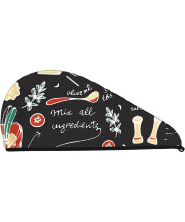Microfiber Hair Drying Cap - Quick Drying Towel Wrap for Curly Long & Thick Hair - Soft Absorbent Hair Towel with Button - Buy Online on GoSupps.com