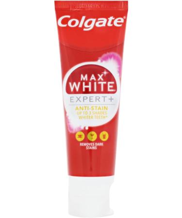 Buy 3 x Colgate Max White Expert Toothpaste 75ml - Anti Stains for Whiter Teeth - International Shipping Available - Buy Online on GoSupps.com