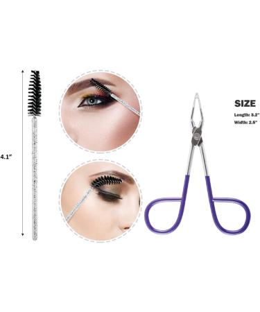 Curtis Professional Salon Tweezers with Scissor Handle - Best Precision Eyebrow Tool for Men and Women - Grabs Any Facial Hair, Ingrown, Blackhead - Purple and Silver - Made in Mexico - Buy Online on GoSupps.com