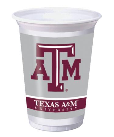 Creative Converting Texas A & M University Plastic Cups, 20 oz-8 pcs, One Size, Multi Color