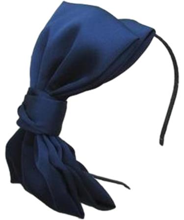 amangul Elegant Satins knot Headband Party Hairhoop Fashion Lady Headpiece Costume Accessories Female Formal Wear Headdress(Navy Blue) - Buy Online on GoSupps.com