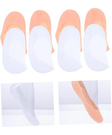 4 Pairs Silicone Feet Plantar Socks Moisturizing Socks Metatarsalgia Socks Moisturizing Heel Sleeves Socks for Cracked Spa Gel Socks Foot Anti-Split Sleeve Silica Gel - Buy Online on GoSupps.com