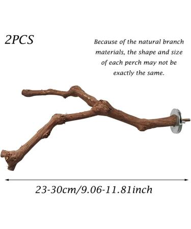 Natural Wood Bird Seat Rods Set - 2 Grapewood Pencil Rods for Budgies & Canaries | Premium Bird Cage Accessories - Buy Online on GoSupps.com