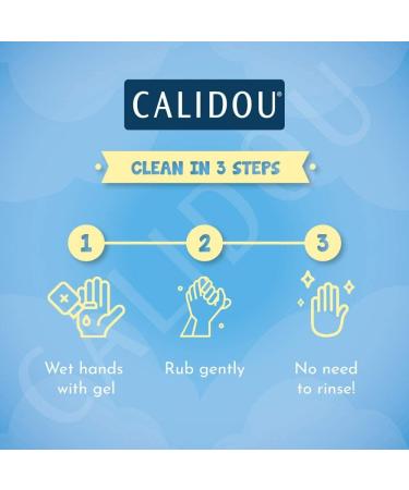 Calidou Antiseptic Gel Hand Sanitizer with 70% Ethyl Alcohol 250ml Enriched with organic calendula extract to keep hands soft. - Buy Online on GoSupps.com