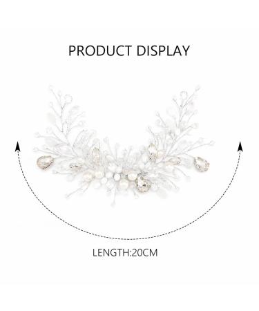 Unicra Crystal Bridal Hair Vines - Elegant Silver Hair Accessories & Headpieces for Women & Bridesmaids - Buy Online on GoSupps.com