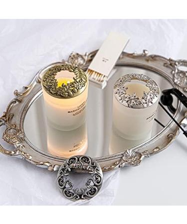 Hion Candle Toppers - Scented Candle Covers & Sleeves Leaf Pine Candle Accessories | Perfect Gift for Women - Enhance Candle Jar Performance - Buy Online on GoSupps.com