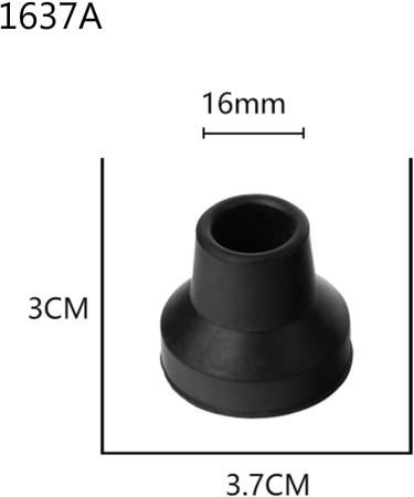 MCAORI Walking Stick Tip Pads End Rubber Caps Walking Cane Replaceable Tip Caps Hiking Stick Protectors Cover for Anti-Skid Tip - Buy Online on GoSupps.com