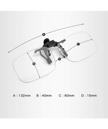 Buy HHCC Portable Reading Glasses - 2 Pieces with Clip Transparent Lens Anti-Blue Light +1.00 to +3.00 Diopters - International Shipping Available - Buy Online on GoSupps.com