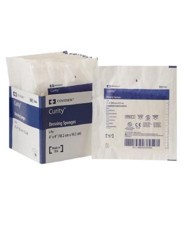 Curity 7084 Gauze Dressing Sponges - Sterile 4 x 4 6 PLY - 25 packs of 2 Per Box