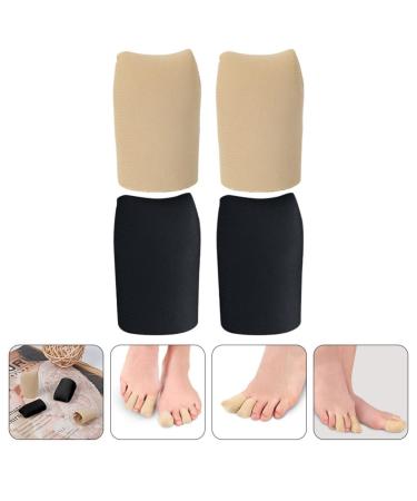 FOMIYES Silicone Toe Protectors - 2 Pairs Toe Caps for Blisters, Calluses, and Foot Toe Gel - Breathable Fabric Cover - Toe Sleeves Separators Spacers - 4x2.5cm - Buy Online on GoSupps.com