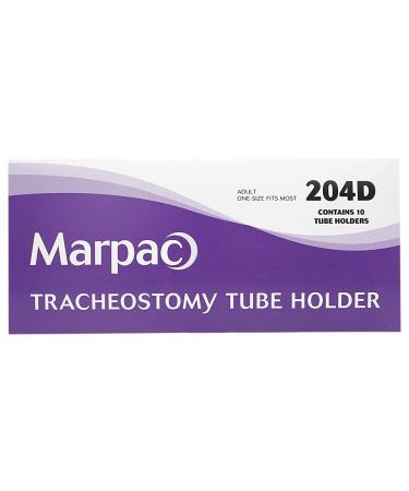 Marpac 204D Tracheostomy Tube Holder Adult Size Fits Up to 19" Neck 2-Piece Design (10 Pack)