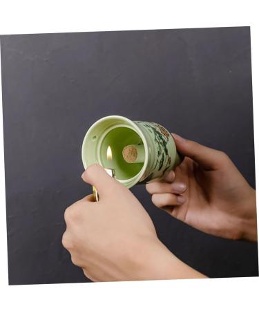 Buy 2 Sets of Moxibustion Pots - Health & Wellness Antislip Qridor Pot Moxa Massage Device Handheld Scratching Tool | Lotus Ceramics - 12.5x7cm | International Shipping - Buy Online on GoSupps.com