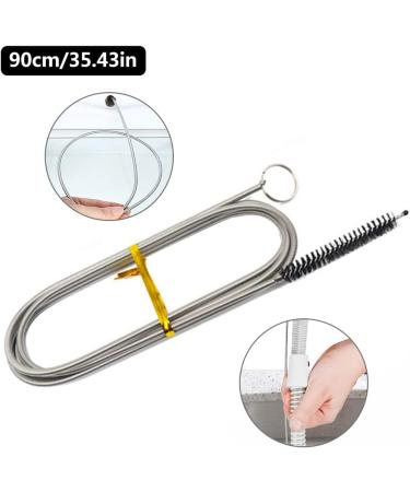 Long Pipe Cleaners Long Cleaning Brush Clog Remover Drain Brush Aquarium Water Filter Pipe Air Tube Hose Cleaning Brush Sink Fridge Skinny Pipe Dredging Tool Fovolat Stainless Steel 90cm - Buy Online on GoSupps.com