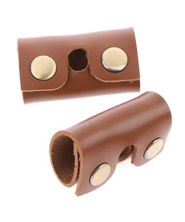 MusiSaly 2 pieces men razor razor shaver shaver shavering razor shell shell razor razor razor razor leather case brown 8.5x4.5cm