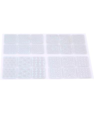 12 Sheets Nail Vinyl Stencils Nail Art Decoration Stickers Set Nail Art Design Stickers Tips Decals Adorable Quality and Practical Nice Design - Buy Online on GoSupps.com