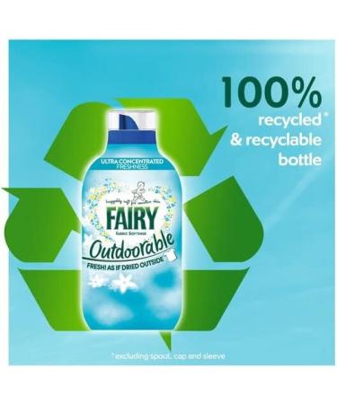 Fairy Outdoorable Non Bio Fabric Conditioner Huggably Soft for Sensitive Skin Ultra Concentrated Freshness 1Pk 55washes 770ml + Our Gift for You: Organza Bag Size 9x7x0.1cm - Buy Online on GoSupps.com
