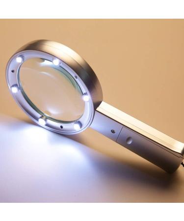 Optical Glass Glass 10 Times Old Man Reading with Light HD Repair Handheld Mirror Good Times - Buy Online on GoSupps.com