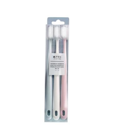 Toothbrush for adults soft bristles cute design training toothbrush toothbrush multi -colored for adults and children travel toothbrush with soft bristles 3 pieces